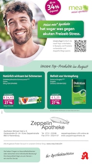 Aktueller mea - meine apotheke Prospekt (Ravensburg, 4 Seiten zum blättern mea - meine apotheke Prospekt Unsere August-Angebote mit 4 Seiten