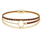 Bracelet en acier doré et cuir d'agneau fermoir aimant rond en promo chez E.Leclerc Bracelet en acier doré et cuir d'agneau fermoir aimant rond dans le catalogue E.Leclerc