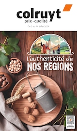 Catalogue Supermarchés Colruyt en cours à Salins-les-Bains et alentours, "l'authenticité de NOS REGIONS", 23 pages, 03/07/2024 - 14/07/2024