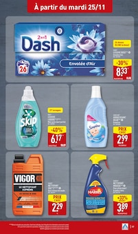 Promotion Lessive dans le prospectus Aldi, valable du 25/11/2025 au 01/12/2025 Promo Lessive dans le catalogue Aldi du moment à la page 17