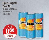 Spezi Original Cola Mix Angebote bei V-Markt Kaufbeuren für 0,66 €