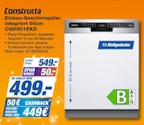 Aktuelle Geschirrspüler Angebote bei expert in Regensburg Aktuelles Einbau-Geschirrspüler integriert 60cm CG6ISO1EKD Angebot bei expert in Regensburg ab 499,00 €