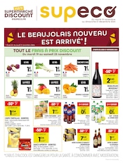 Prospectus Supeco à La Bâtie-Vieille, "LE BEAUJOLAIS NOUVEAU EST ARRIVÉ* !", 2 pages de promos valables du 19/11/2024 au 01/12/2024