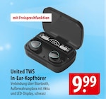 TWS In-Ear-Kopfhörer im Angebot bei famila Nordost in Elmshorn TWS In-Ear-Kopfhörer Angebote von United bei famila Nordost Elmshorn für 9,99 €