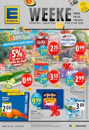 EDEKA Prospekt für Köln mit 8 Seiten EDEKA Prospekt für Köln: "Aktuelle Angebote", 8 Seiten, 08.09.2025 - 13.09.2025