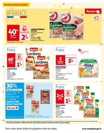 Offre Lardons dans le catalogue Auchan Hypermarché du moment à la page 18