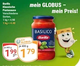 Klassische Pastasauce im Angebot bei GLOBUS in Pulheim Klassische Pastasauce Angebote von Barilla bei GLOBUS Pulheim für 1,79 €