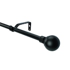 Kit de tringle à rideau extensible embout boule Araxos GoodHome 200/330 cm, Ø 16/19 mm noir - GoodHome dans le catalogue Castorama