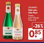 Sekt im ALDI SÜD Prospekt Sekt von Stolzenfels im aktuellen ALDI SÜD Prospekt für 0,85 €