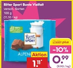 Bunte Vielfalt von Ritter Sport im aktuellen Netto Marken-Discount Prospekt für 0,99 €