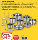 Topf-Set Prima Tavola im Angebot bei GLOBUS in Neustadt Topf-Set Prima Tavola Angebote von ELO bei GLOBUS Neustadt für 84,99 €