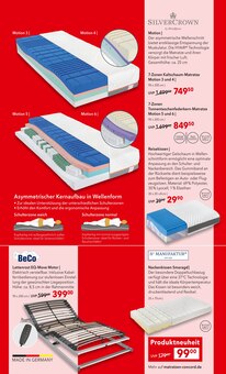 Kissen im Matratzen Concord Prospekt "AUS LIEBE ZU GUTEM SCHLAF" mit 10 Seiten (Mannheim)