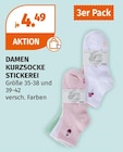 Damen Kurzsocke Stickerei von  im aktuellen Müller Prospekt für 4,49 €