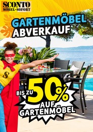 Sconto SB Prospekt "GARTENMÖBEL ABVERKAUF", 1 Seite, 01.09.2023 - 30.09.2023