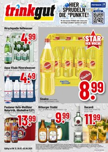 Bitburger im aktuellen Trinkgut Prospekt (Rüsselsheim) Bitburger im Trinkgut Prospekt "Aktuelle Angebote" mit 8 Seiten (Rüsselsheim)