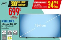 Tv Led - Philips - Carrefour Tv Led - Philips à 699,00 € dans le catalogue Carrefour "Une rentrée super bien étudiée"
