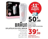 Epilateur Silk Epil - BRAUN - Super U à Trappes Epilateur Silk Epil - BRAUN en promo chez Super U Trappes à 39,99 €
