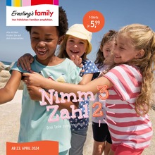 Ernstings family Prospekt "Nimm 3, zahl 2!" mit 16 Seiten (Hannover)
