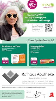 mea - meine apotheke Prospekt der KW 28 "Unsere Juli-Angebote" Aktueller mea - meine apotheke Prospekt "Unsere Juli-Angebote" Seite 1 von 4 Seiten