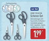 Scheren-Set von HOME CREATION für 1,99 € bei ALDI Nord im Angebot Scheren-Set von HOME CREATION im aktuellen ALDI Nord Prospekt