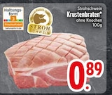 Krustenbraten im Angebot bei EDEKA in Kempten Krustenbraten Angebote von Strohschwein bei EDEKA Kempten für 0,89 €