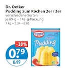 Pudding zum Kochen 2er / 3er von Dr. Oetker im aktuellen V-Markt Prospekt für 0,79 €