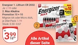 Lithium CR 2032 im Angebot bei GLOBUS in Kempen Lithium CR 2032 Angebote von Energizer bei GLOBUS Kempen für 3,99 €