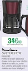 Cafetière filtre - Moulinex en promo chez Extra Cafetière filtre - Moulinex dans le catalogue Extra