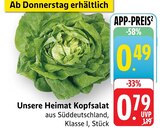 EDEKA - Kopfsalat Angebot im Prospekt Kopfsalat bei EDEKA im Prospekt "" für 0,49 €