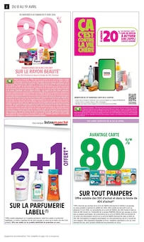 Catalogue Intermarché Express de la semaine "80% REMBOURSÉS EN BONS D'ACHAT SUR LE RAYON BEAUTÉ" avec 2 pages, valide du 08/04/2026 au 19/04/2026 pour Paris et alentours Prospectus Intermarché Express de la semaine "80% REMBOURSÉS EN BONS D'ACHAT SUR LE RAYON BEAUTÉ" avec 2 pages, valide du 08/04/2026 au 19/04/2026 pour Paris et alentours