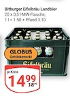 Aktuelles Eifelbräu Landbier Angebot bei GLOBUS in Völklingen ab 14,99 €