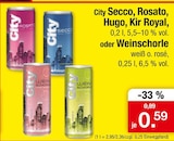 Zimmermann Magdeburg - Secco, Rosato, Hugo, Kir Royal Angebot im Prospekt Secco, Rosato, Hugo, Kir Royal bei Zimmermann im Magdeburg Prospekt für 0,59 €