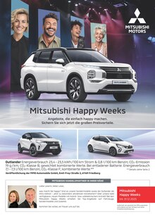 Mitsubishi Prospekt Mitsubishi Happy Weeks mit 1 Seite