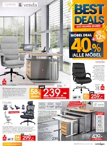 Bürostuhl im aktuellen Zurbrüggen Prospekt (Recklinghausen) Bürostuhl im Zurbrüggen Prospekt "BEST DEALS" mit 40 Seiten (Recklinghausen)