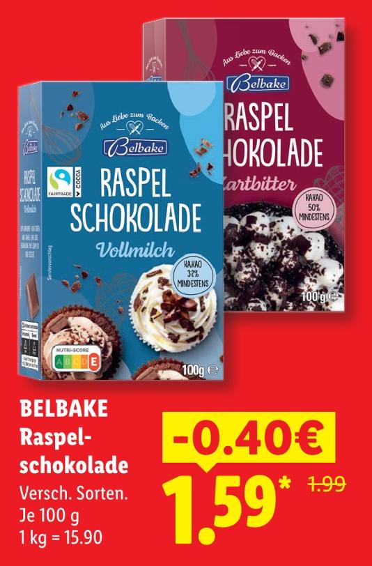 Raspelschokolade