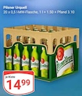 Pilsner Urquell für 14,99 € bei GLOBUS im Angebot Pilsner Urquell im aktuellen GLOBUS Prospekt