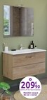 Meuble vasque 80 cm + miroir en promo chez Mr.Bricolage Meuble vasque 80 cm + miroir dans le catalogue Mr.Bricolage