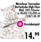 Aktuelles Microfaser Seersucker Bettwäsche High Class Bird Angebot bei SB Möbel Boss in Duisburg ab 14,99 €