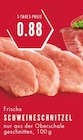 Frische Schweineschnitzel im Angebot bei E center in Gelsenkirchen Frische Schweineschnitzel Angebote bei E center Gelsenkirchen für 0,88 €