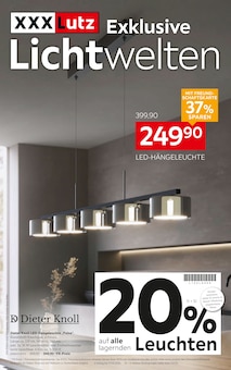 Aktueller XXXLutz Möbelhäuser Nürnberg Prospekt XXXLutz Möbelhäuser Nürnberg Prospekt "Exklusive Lichtwelten" mit 8 Seiten