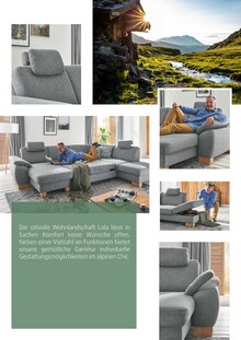 Sofa im aktuellen Polstermöbel Fischer Prospekt (Regensburg) Sofa im Polstermöbel Fischer Prospekt "Chalet Alpine Sortiment" mit 18 Seiten (Regensburg)