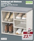 Schuhregal mit Sitzkissen im Angebot bei POCO in Regensburg Schuhregal mit Sitzkissen Angebote von KESPER bei POCO Regensburg für 23,99 €