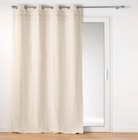 Rideau à œillets doreline coton jacquard en promo chez Maxi Bazar Montrouge à 24,99 €