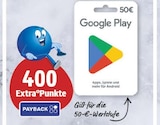 Google Play 50€ von Google Play bei EDEKA im Angebot Google Play 50€ von Google Play im aktuellen EDEKA Prospekt