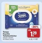 Aktuelles Feuchte Toilettentücher Angebot bei combi in Bielefeld ab 1,29 €