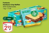 Haselnuss-Crisp Waffeln im Angebot bei GLOBUS in Erlangen Haselnuss-Crisp Waffeln Angebote von Frankonia bei GLOBUS Erlangen für 2,99 €