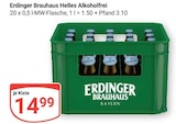 Helles Alkoholfrei im Angebot bei GLOBUS in Erlangen Helles Alkoholfrei Angebote von Erdinger Brauhaus bei GLOBUS Erlangen für 14,99 €