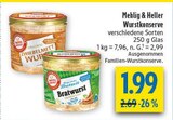 Wurstkonserve im Angebot bei diska in Coburg Wurstkonserve Angebote von Mehlig & Heller bei diska Coburg für 1,99 €