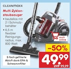 Multi-Zyklon-Staubsauger Angebote von CLEANmaxx bei Netto Marken-Discount Ingolstadt für 49,99 €
