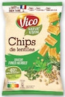 Chips de lentilles Natur'&Bon - VICO - Super U à Saint-Denis Chips de lentilles Natur'&Bon - VICO en promo chez Super U Saint-Denis à 0,49 €
